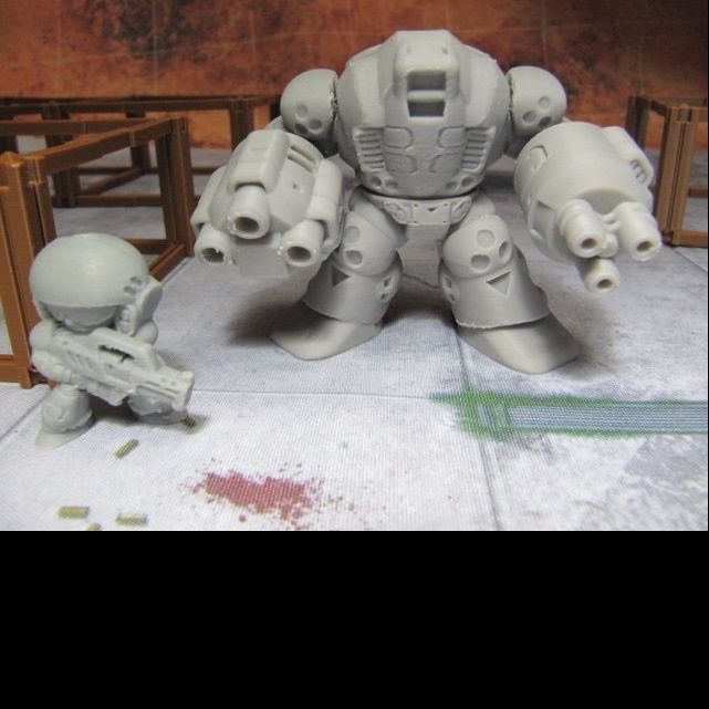 CHIBI-TECH SD - ENFORCER CHASSIS      3D print model_8