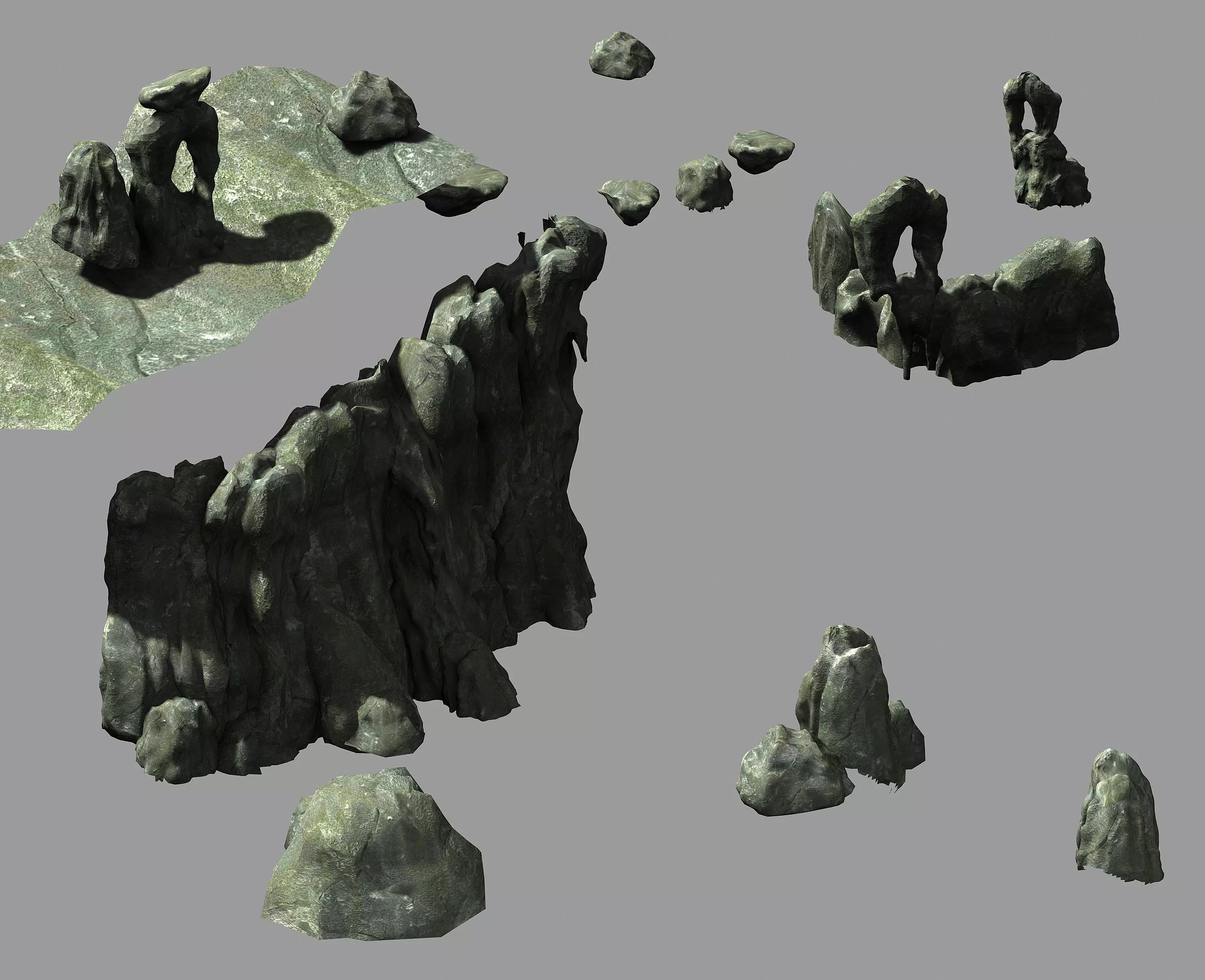 Huaguo Mountain - Terrain 01 3D model_0