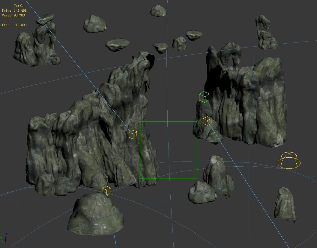 Huaguo Mountain - Terrain 01 3D model_1