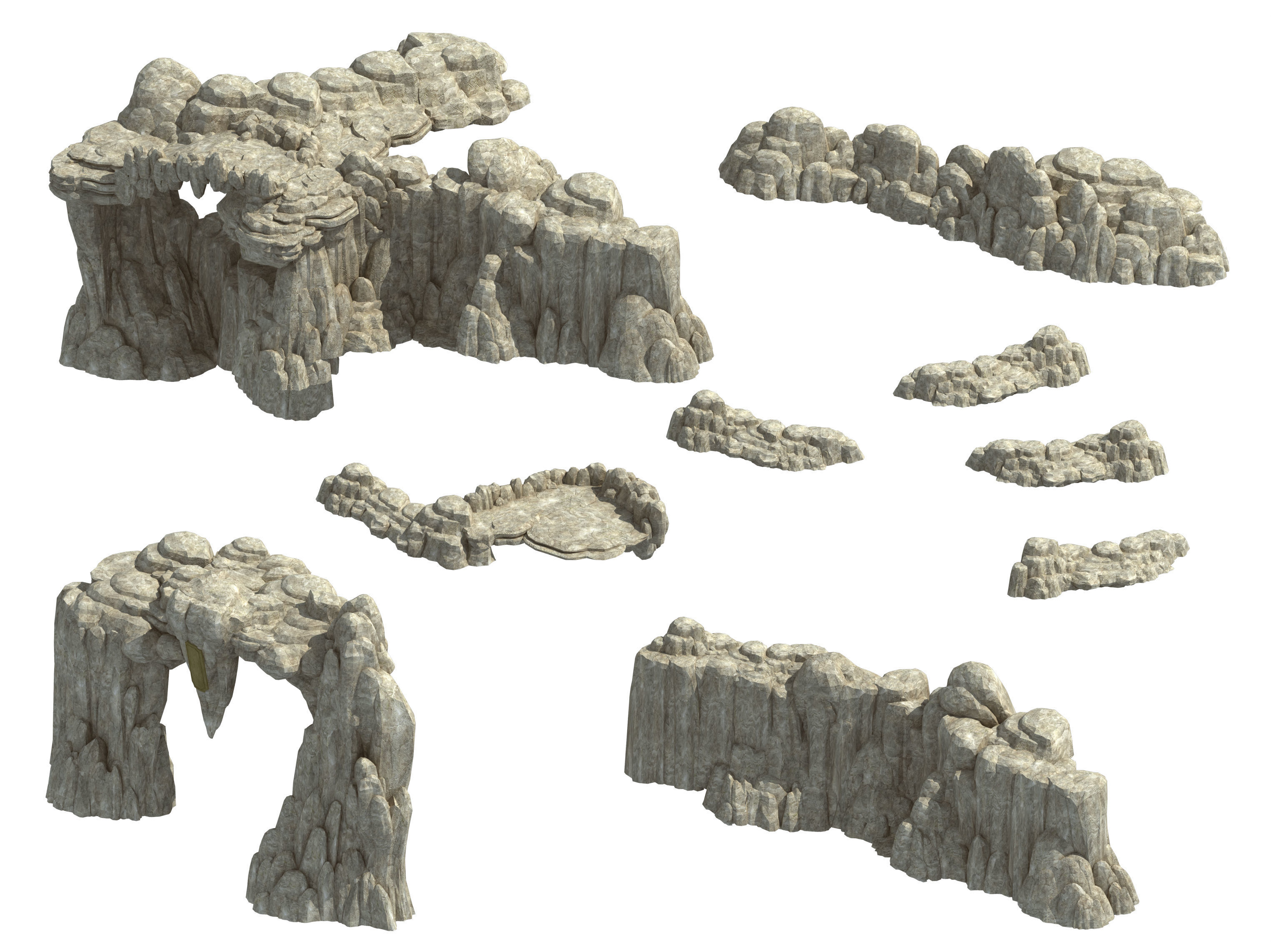 Huaguo Mountain - Mountain Hill Road 03 3D model_1