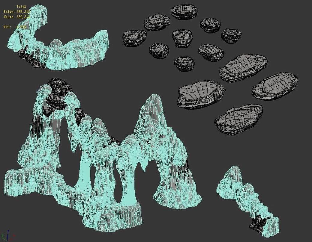 Huaguo Mountain - Mountain Hill Road 04 3D model_3