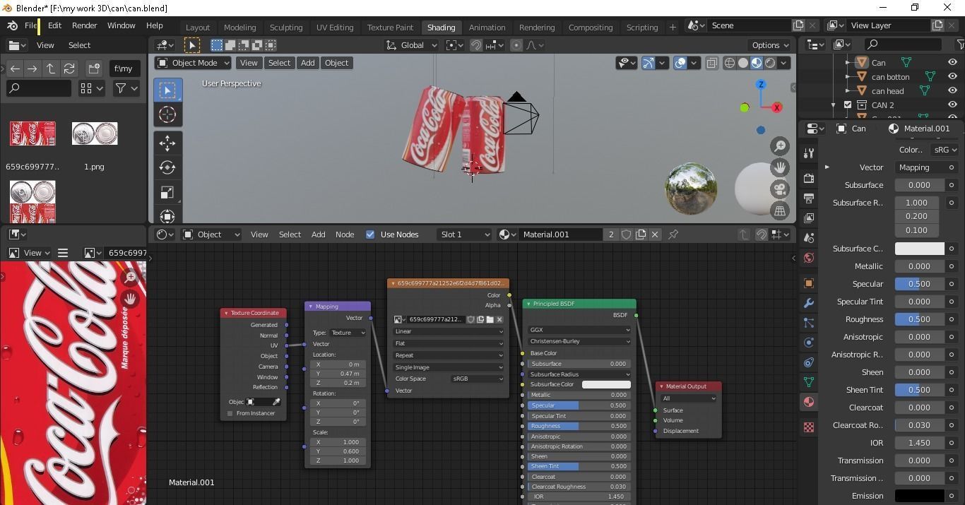 Coca Cola Can Free 3D model_1