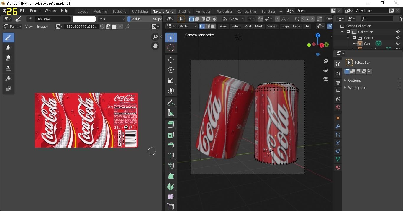 Coca Cola Can Free 3D model_3