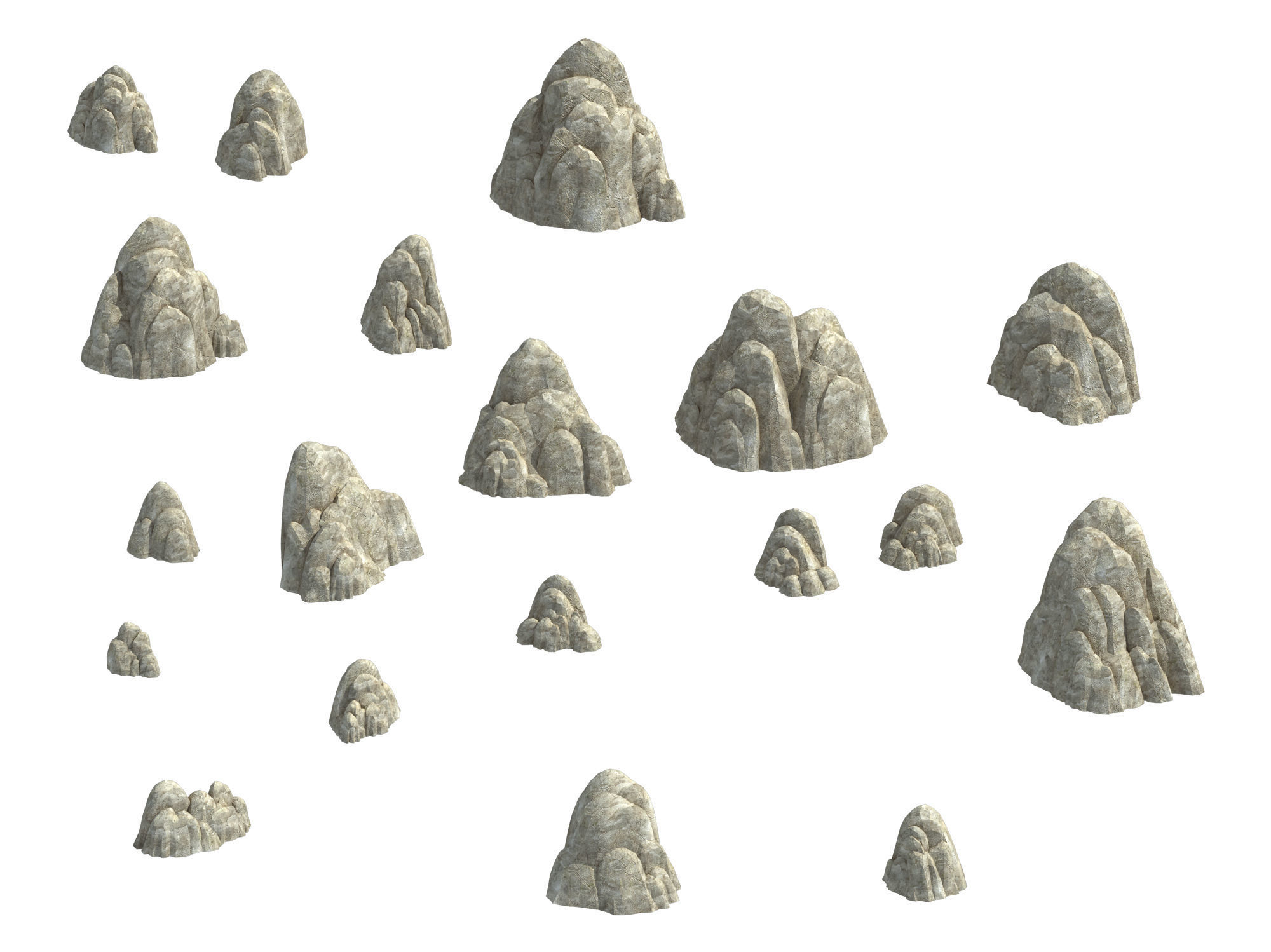 Huaguo Mountain - Mountain Hill Road 05 3D model_1