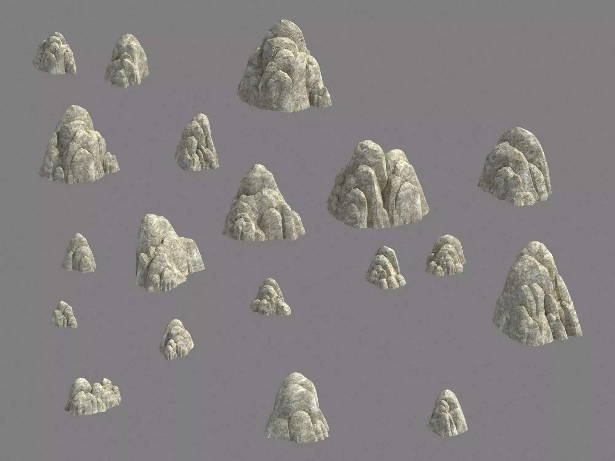 Huaguo Mountain - Mountain Hill Road 05 3D model_0