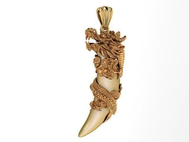 Dragon pendant 3D print model
