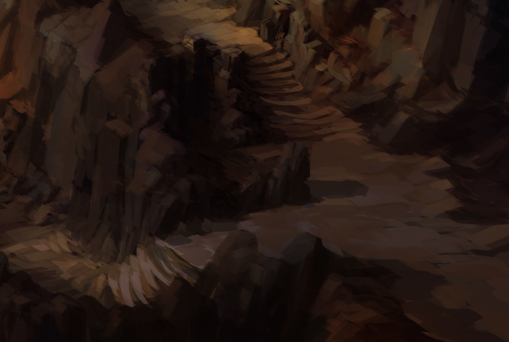 Huashan Mountain Road - ice and snow surface 03 3D model_2