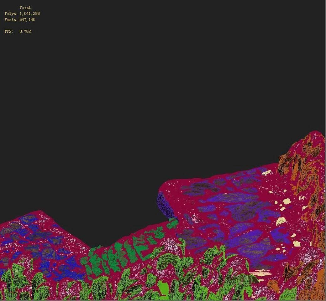 Huashan Mountain Road - ice and snow surface 03 3D model_4