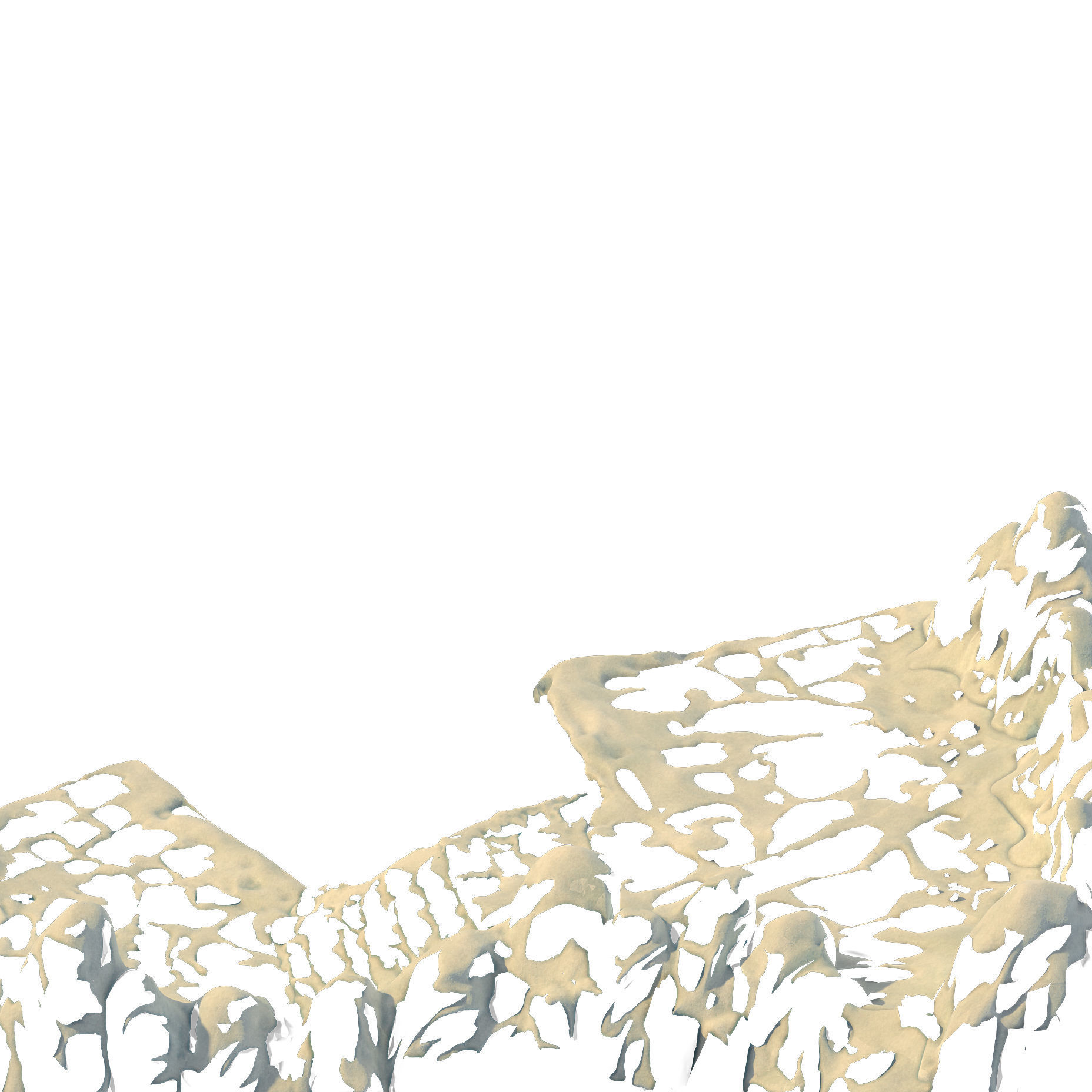 Huashan Mountain Road - ice and snow surface 03 3D model_1