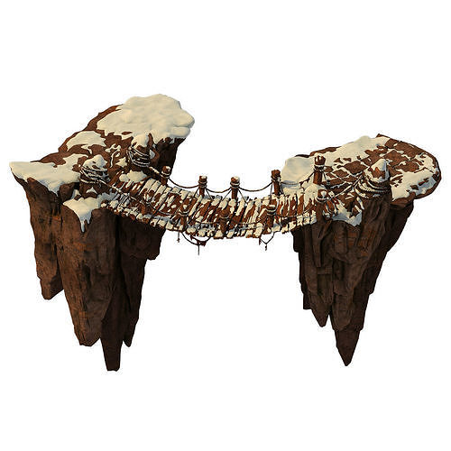 Huashan Mountain Road - ice and snow bridge 3D model