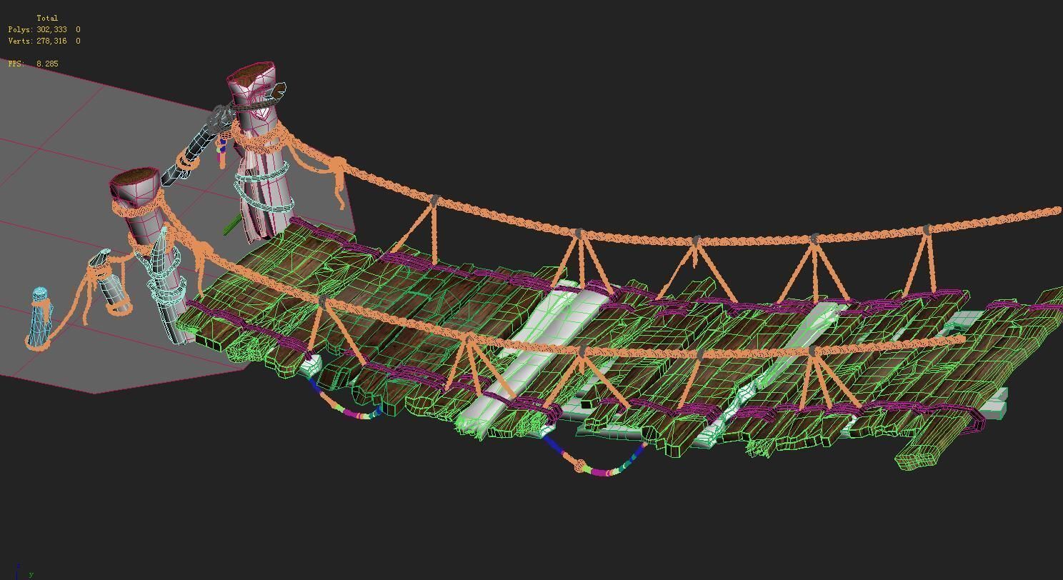 Huashan Mountain Road - Ice and Snow Bridge 03 3D model_3