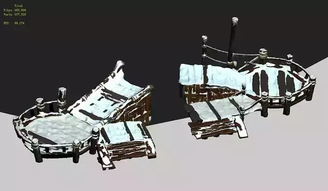 Huashan Mountain Road - ice and snow bridge