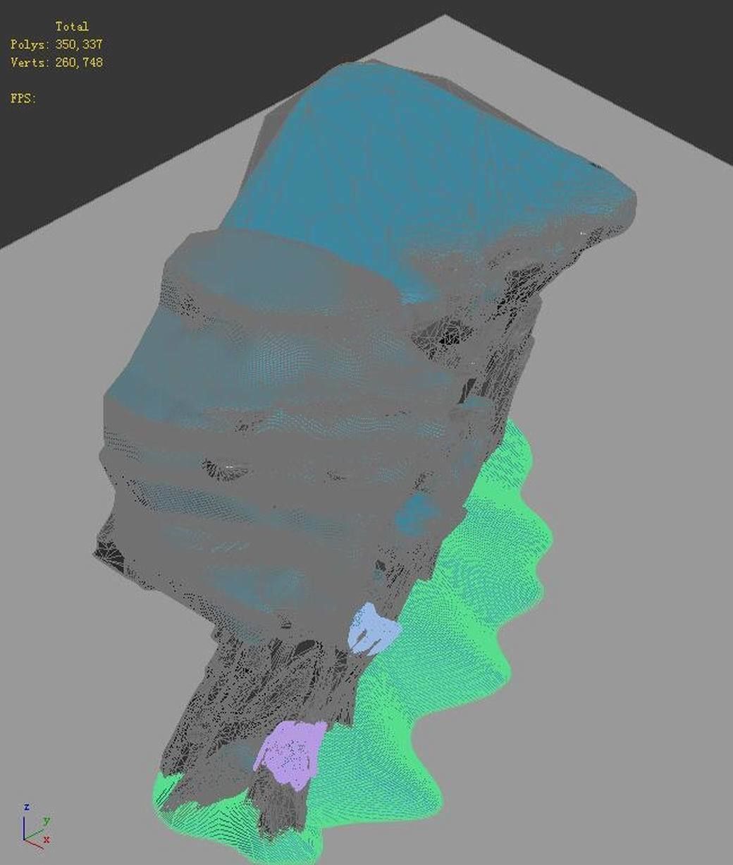 Huashan Mountain Road - Ice and Snow Mountain 01 3D model_4