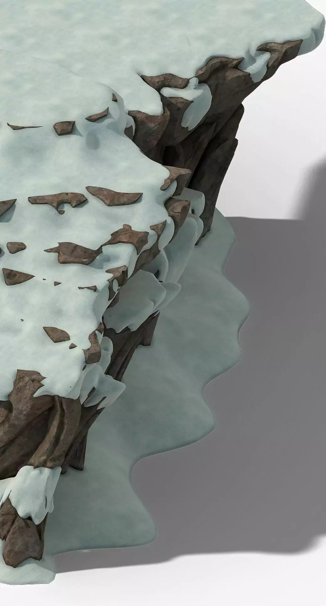 Huashan Mountain Road - Ice and Snow Mountain 01 3D model_0