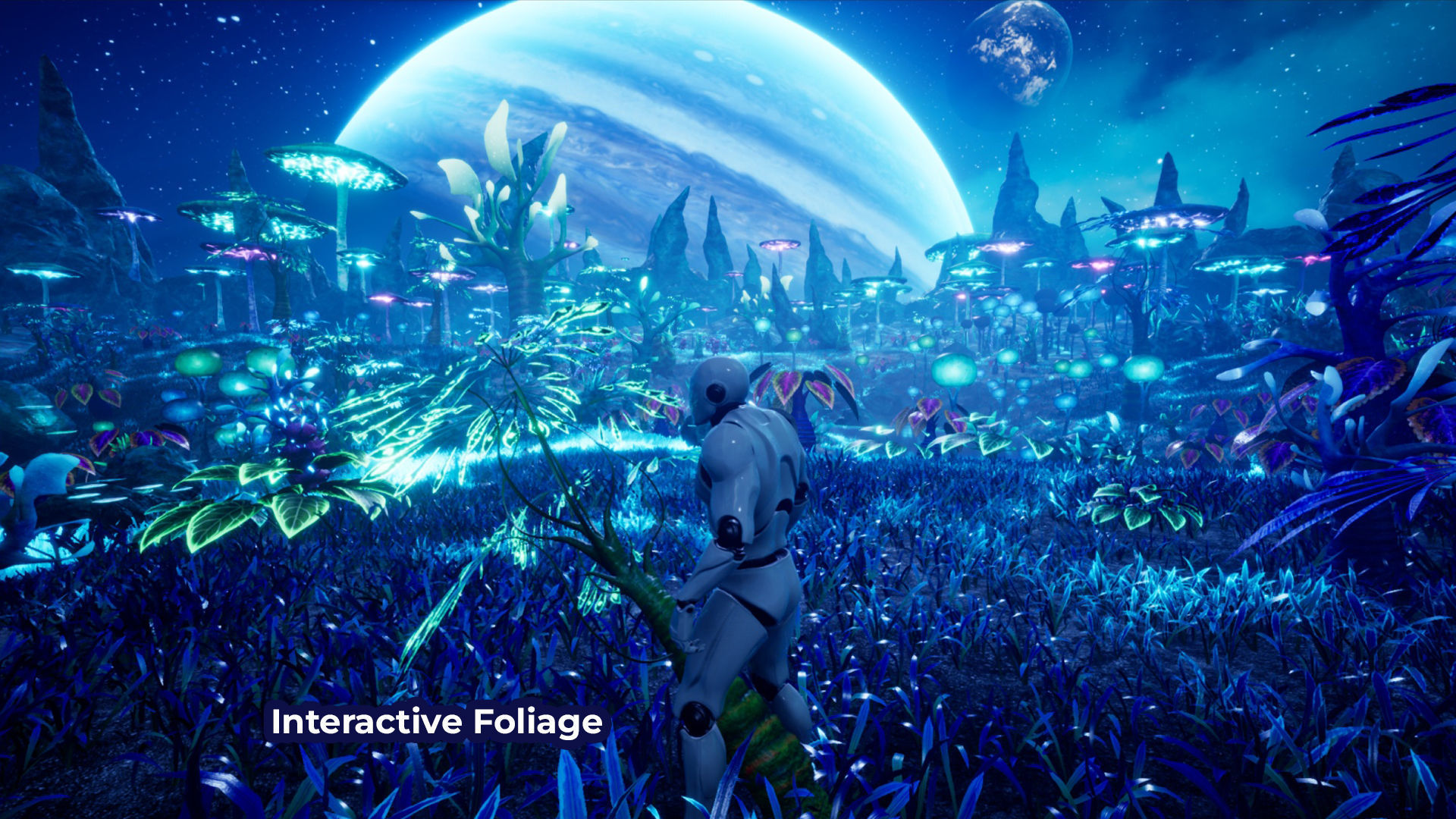 Alien Planet Fantasy Environment - Swamp Plants Low-poly 3D model_3