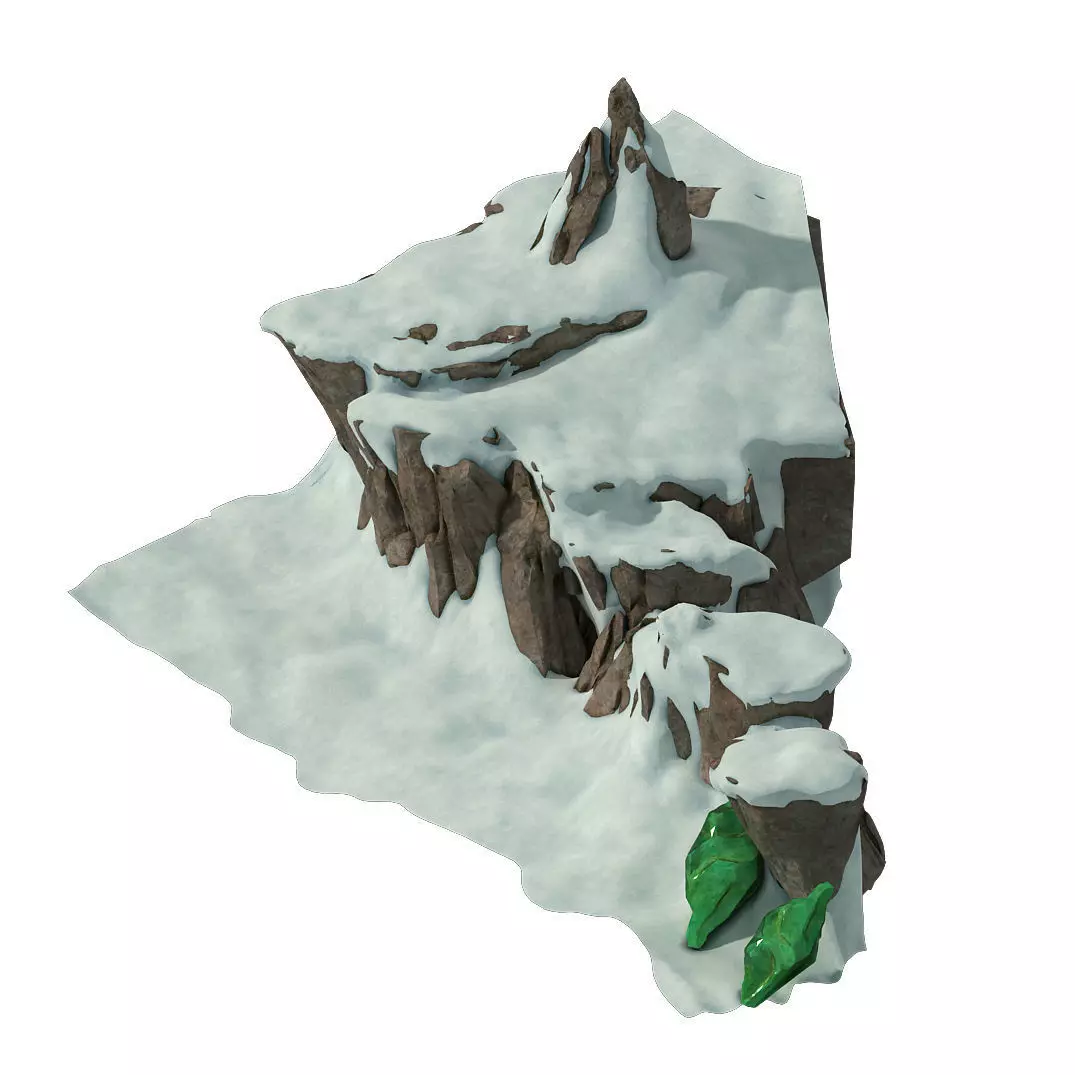 Huashan Mountain Road - Ice and Snow Mountain 05 3D model