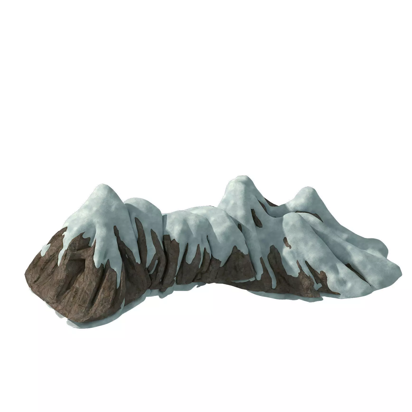 Huashan Mountain Road - Ice and Snow Mountain 07 3D model_0