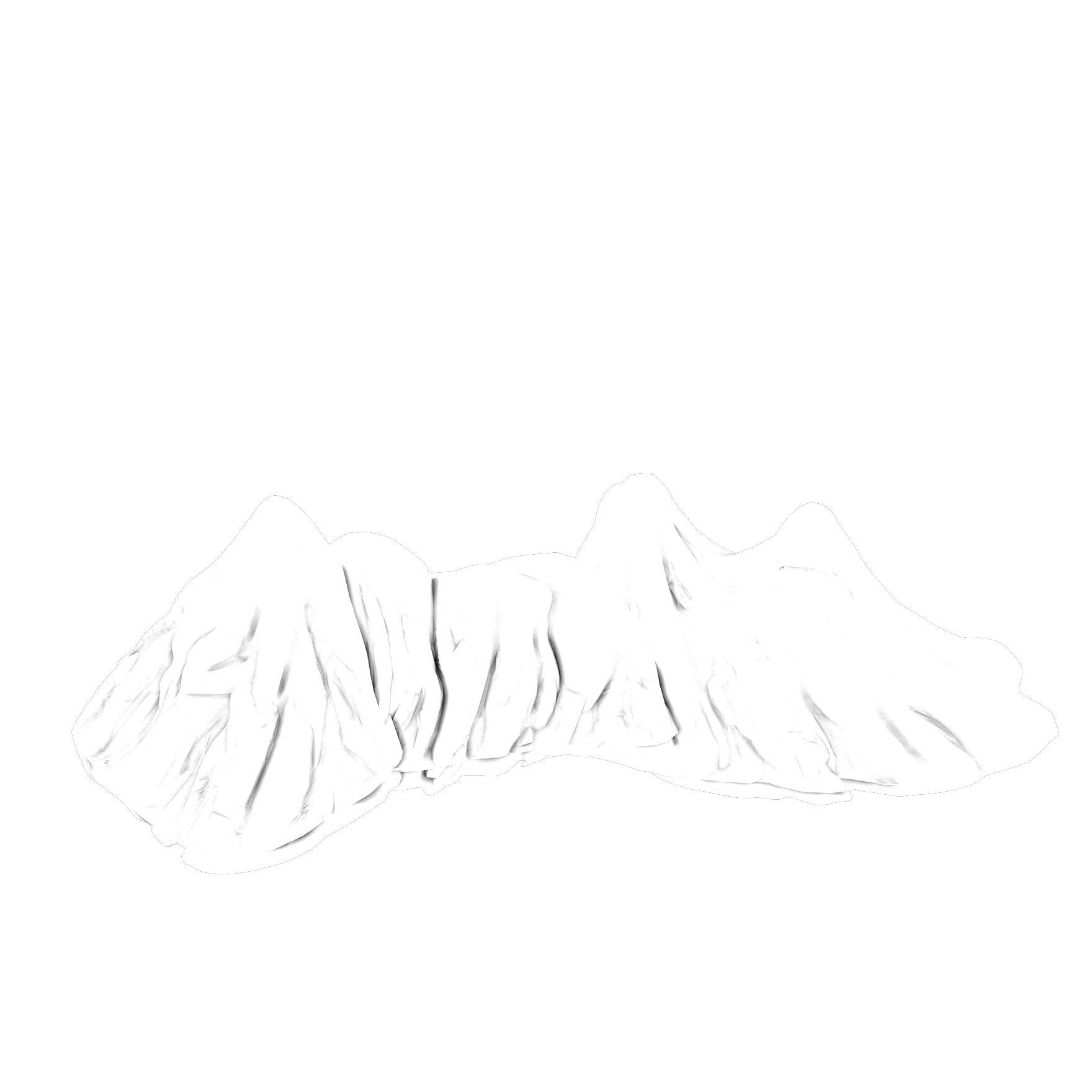 Huashan Mountain Road - Ice and Snow Mountain 07 3D model_2