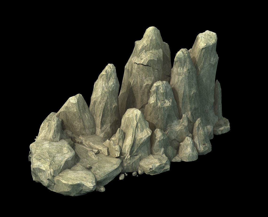 Huaihe Buddha statue - stone 3D model_4