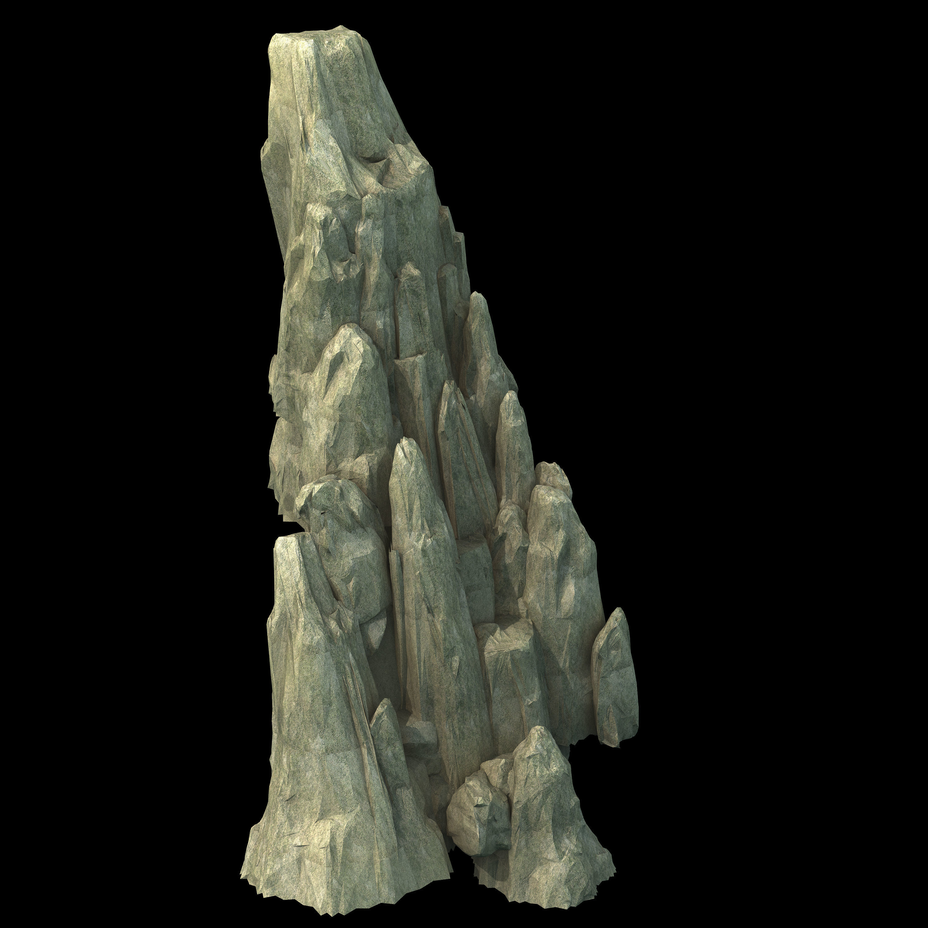 Huaihe Buddha statue - stone 3D model_7