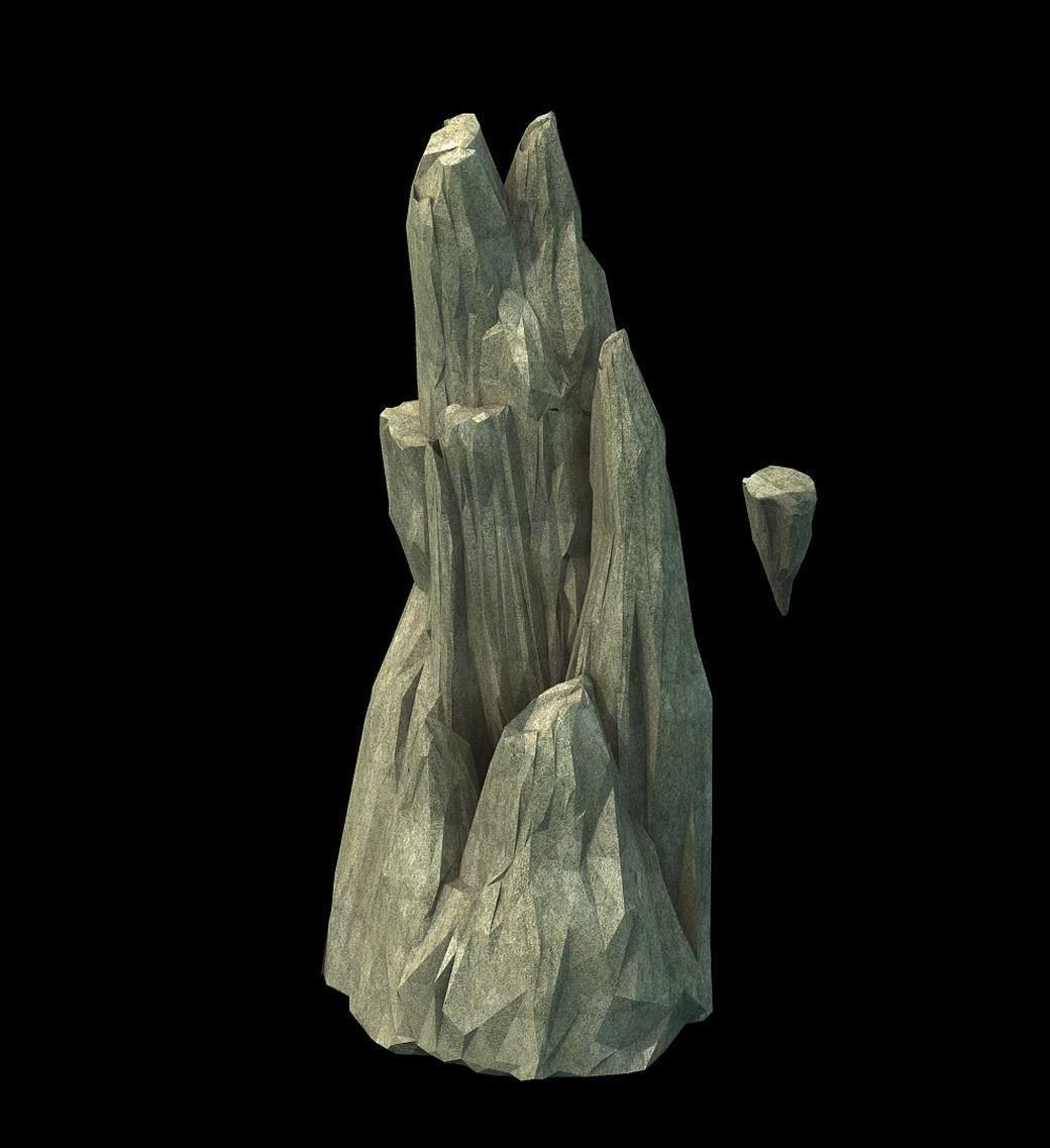 Huaihe Buddha statue - stone 3D model_3