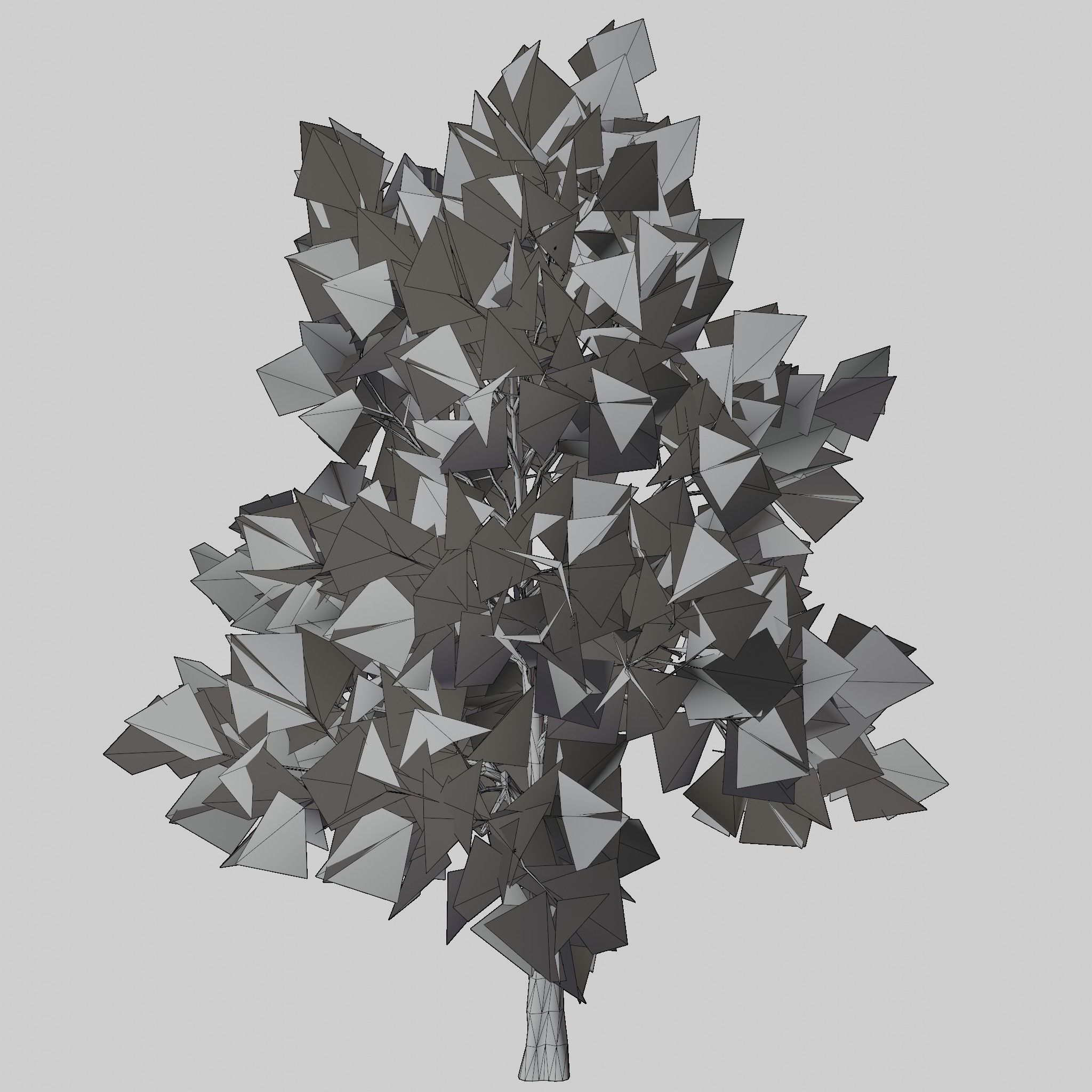 Tree Collection Low-poly 3D model_29