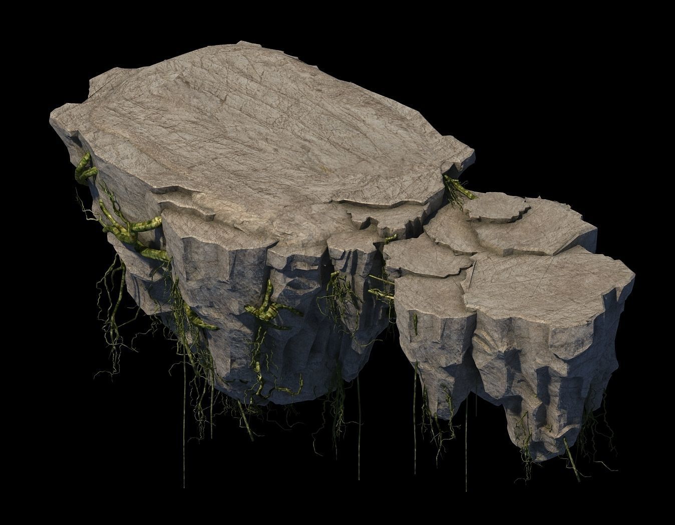Suburb - Huanglongshan broken stone bridge 3D model_1