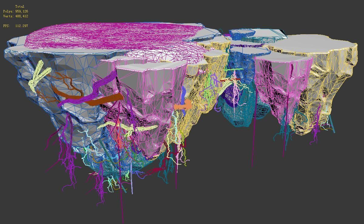 Suburb - Huanglongshan broken stone bridge 3D model_3