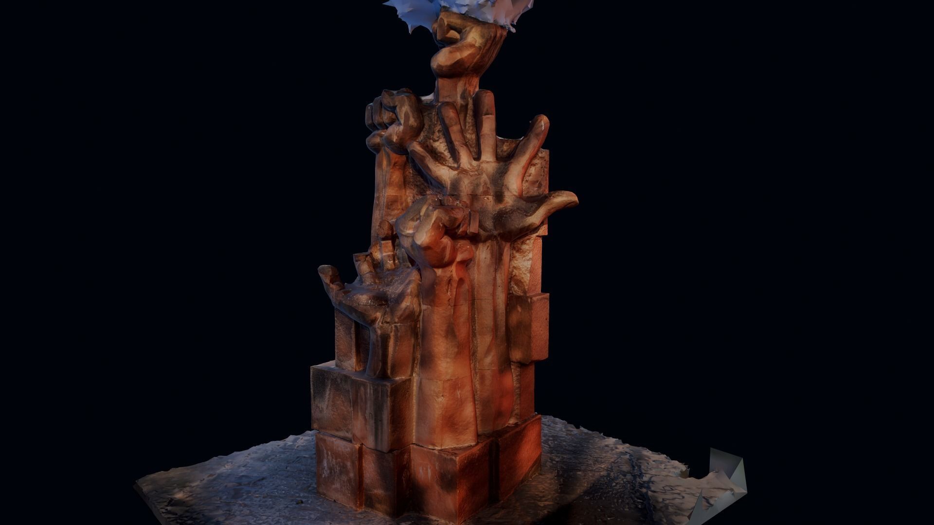 3d Statue made with photoscan 3D model_4