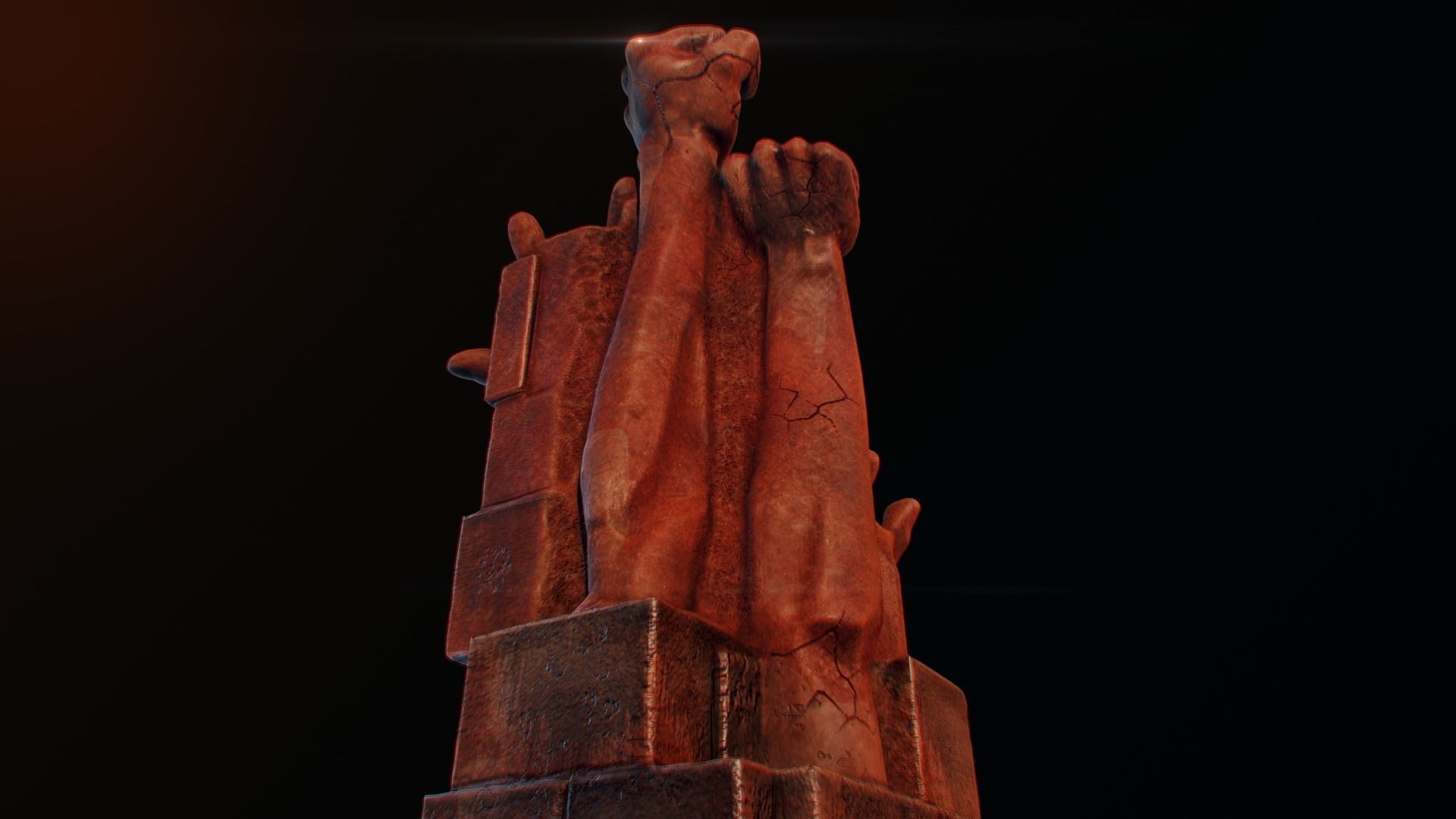 3d Statue made with photoscan 3D model_2