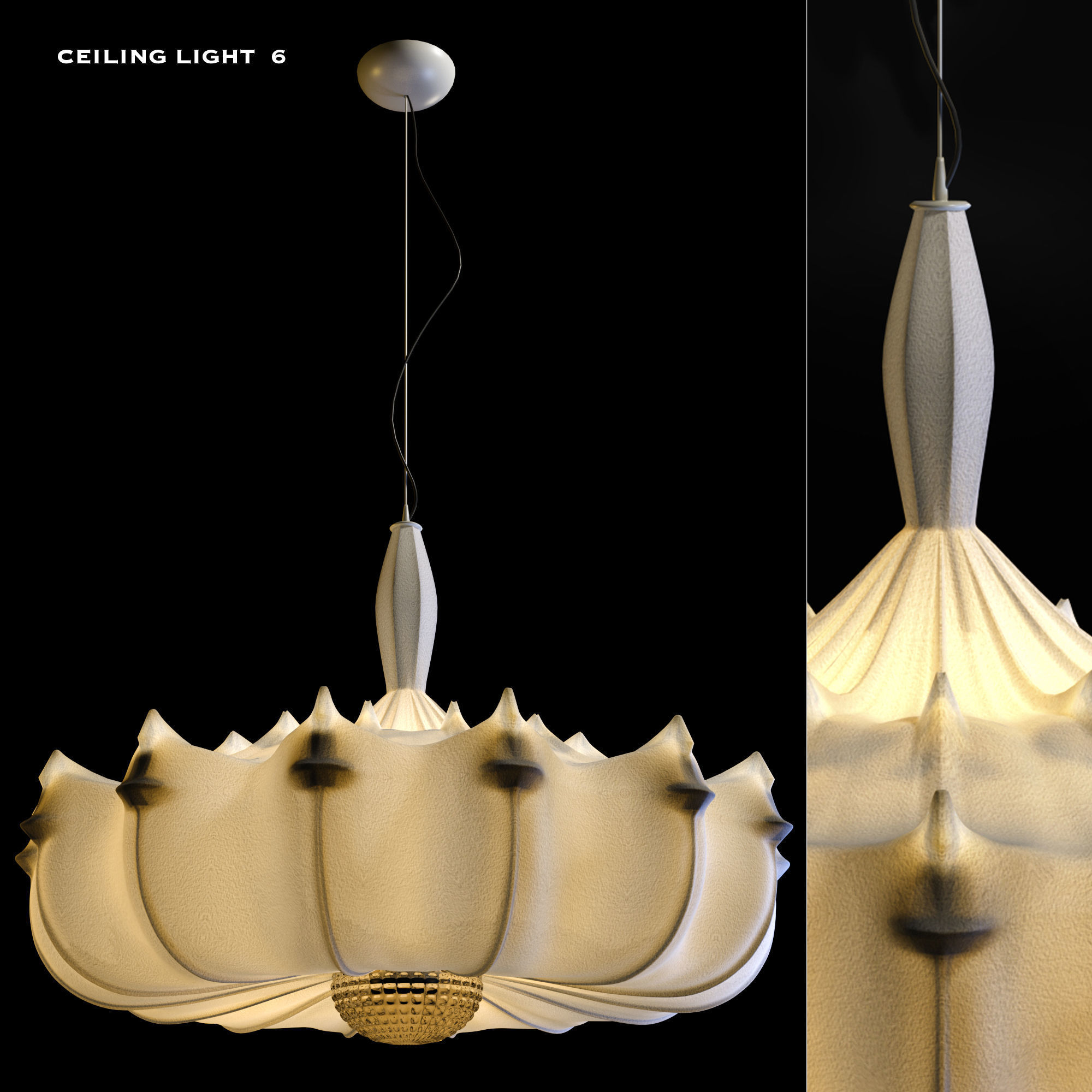 ceiling light 3D model_1