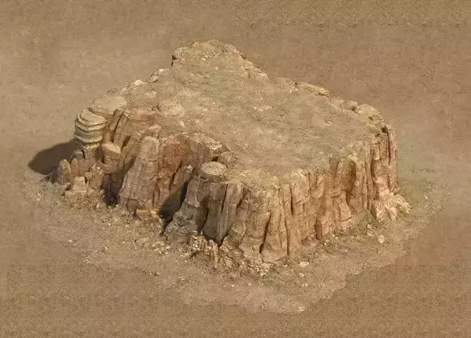 Barracks - Desert - Mountain 05 3D model