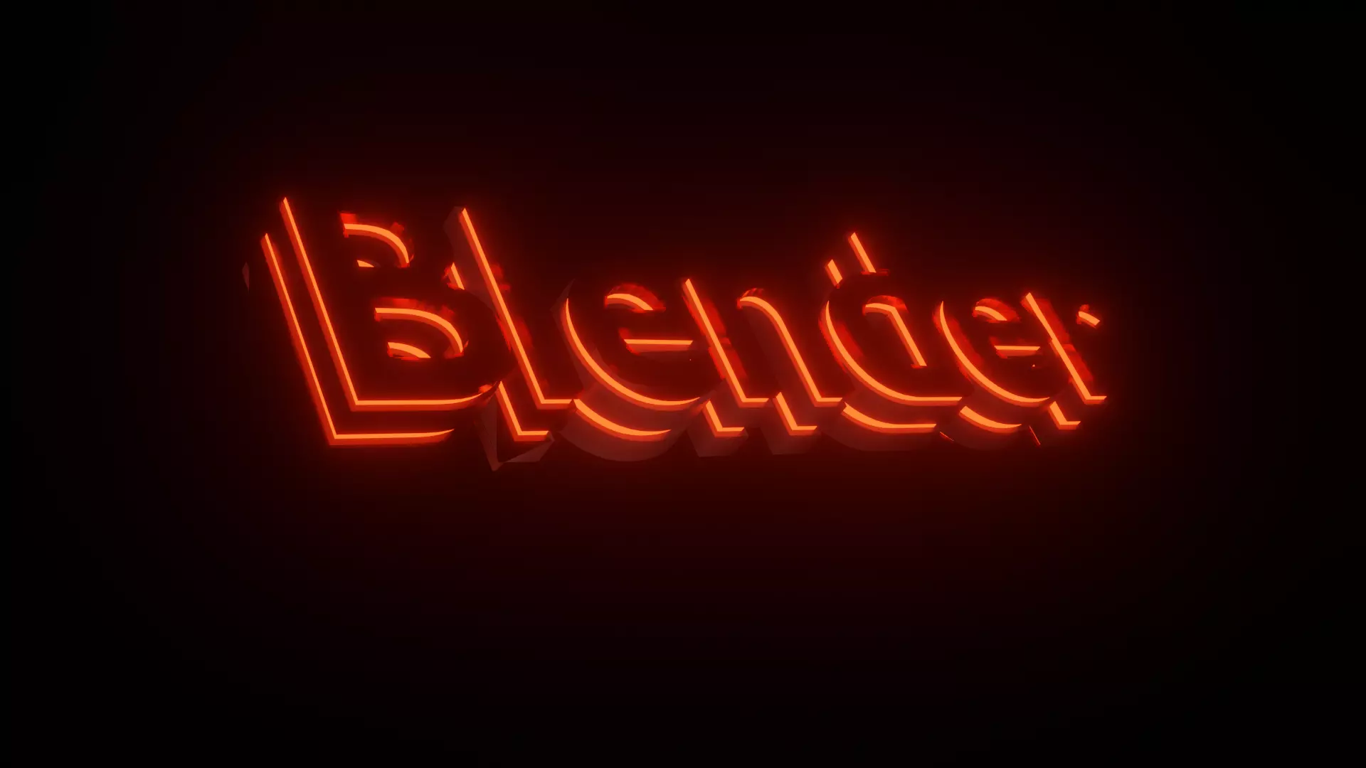 Blender Animation Logo Free 3D model