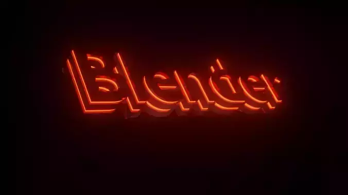 Blender Animation  Logo Free 3D model