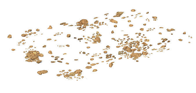 Barracks - Desert Stones - Crushed Stone 04 3D model