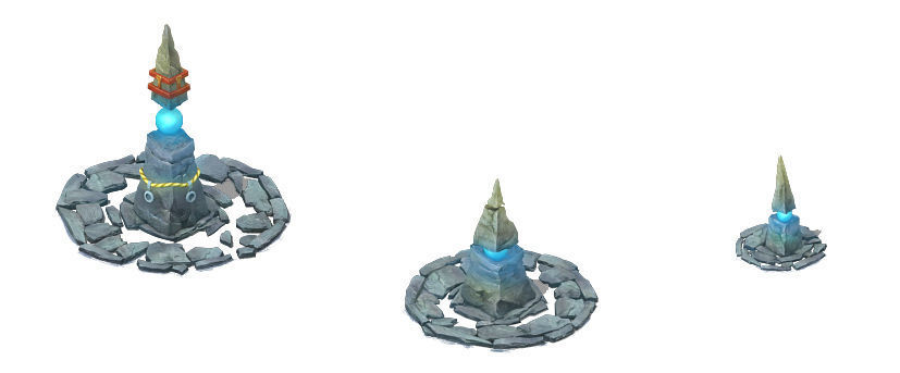 Cartoon version - Crested stone 3D model_5