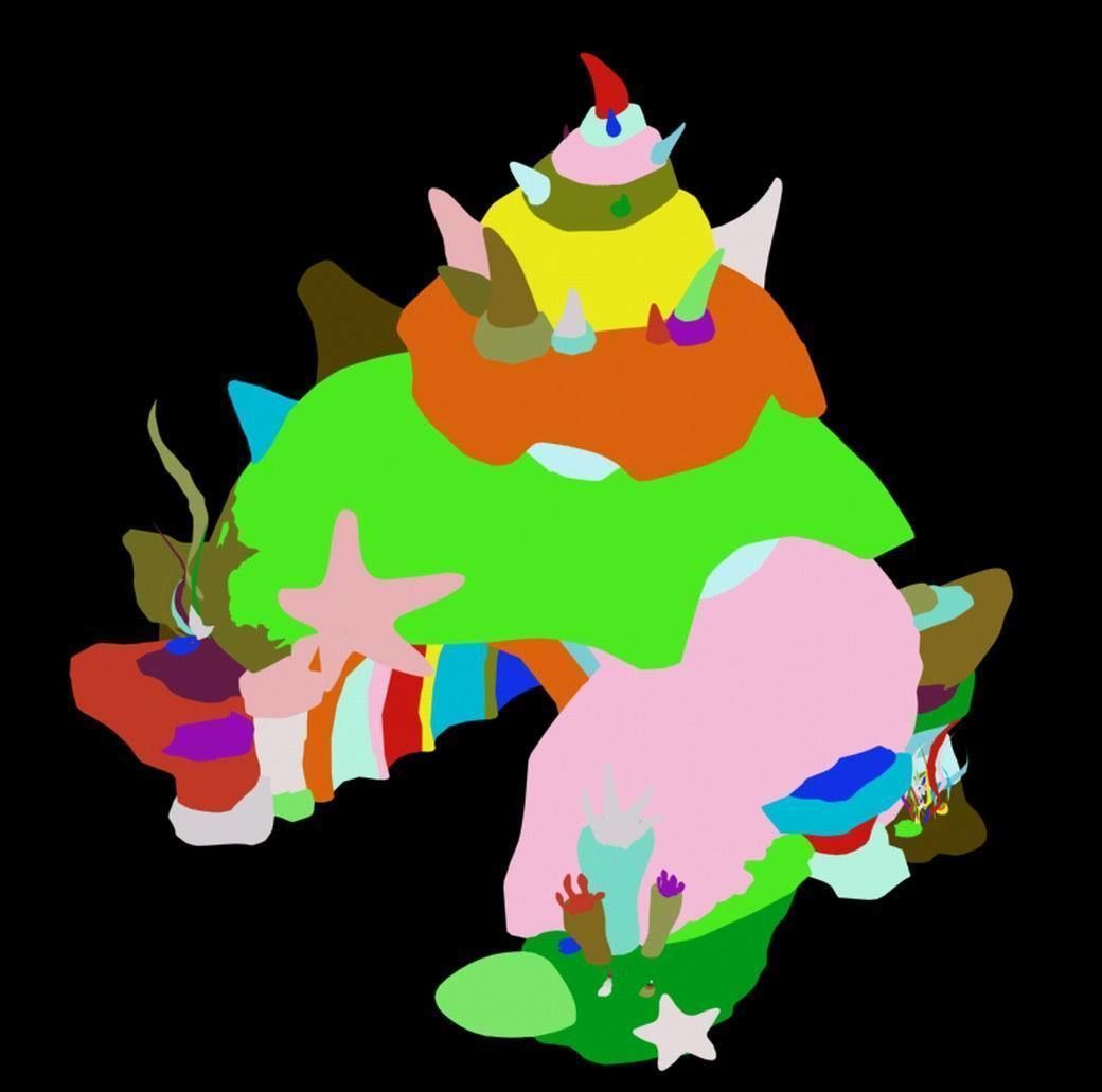 Cartoon submarine city - shell door 01 3D model_2