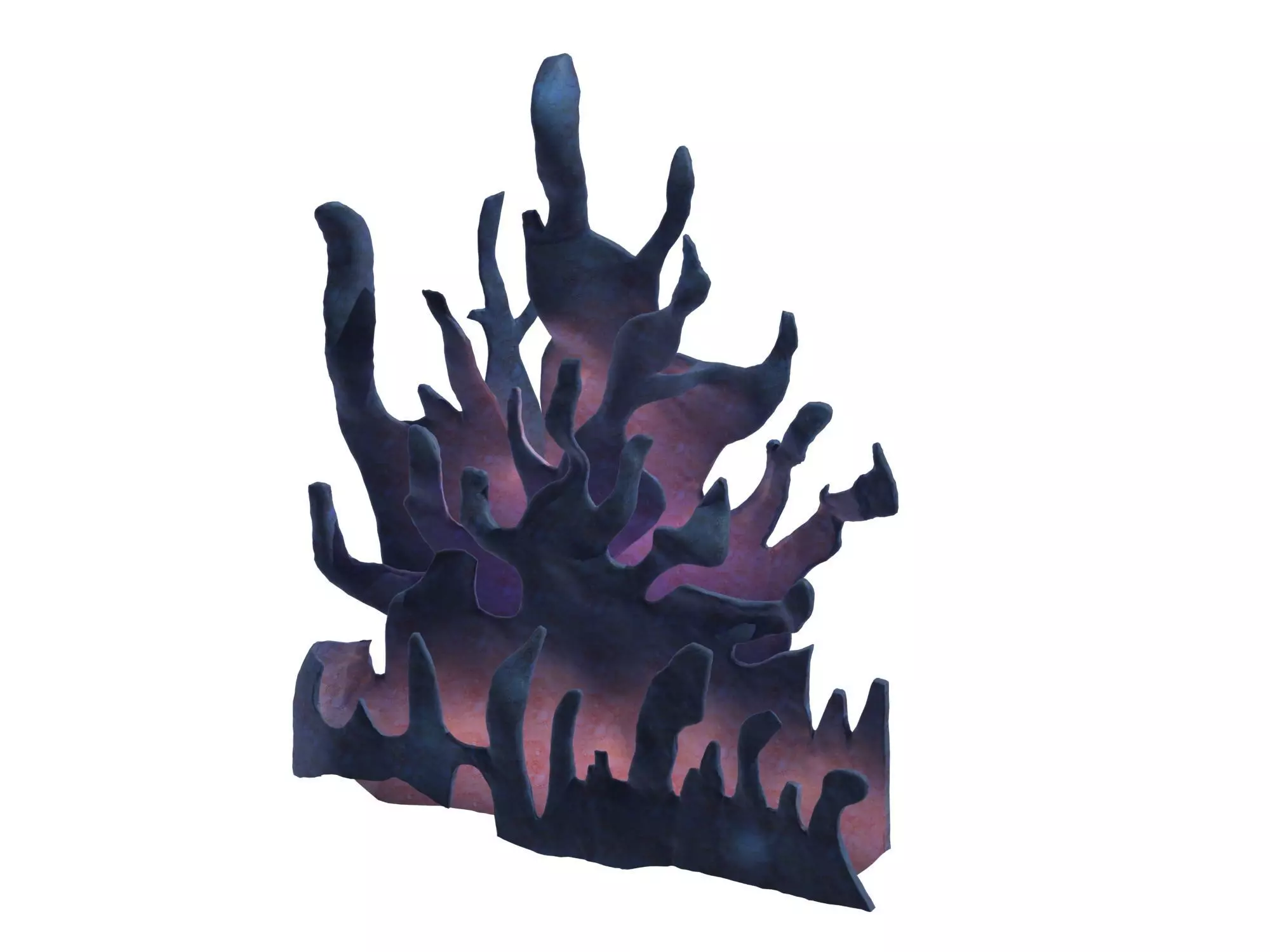 Cartoon submarine city - submarine underground entrance 02 3D model_0