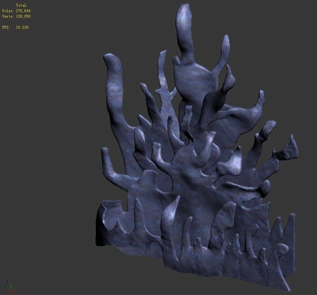 Cartoon submarine city - submarine underground entrance 02 3D model_3