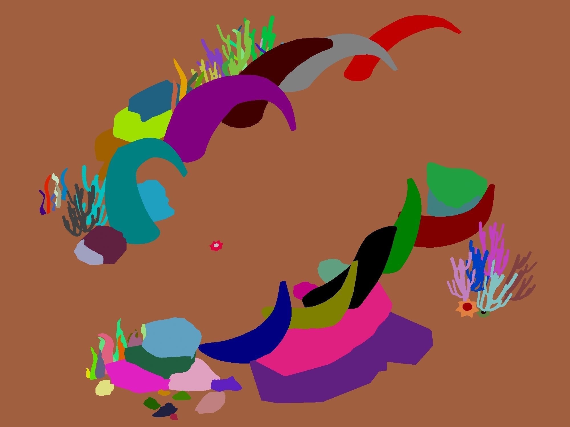 Cartoon Underwater City - Bend Bite Road 3D model_1