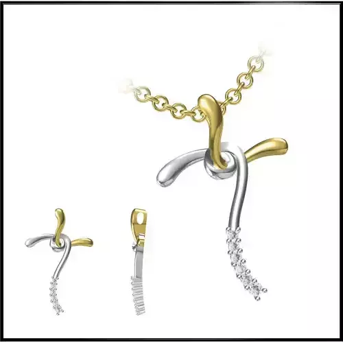 JCD White gold pendant types of jewelry files