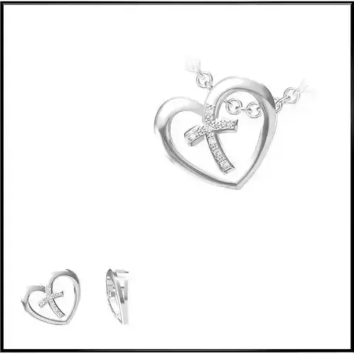 JCD White gold pendant jewelry design