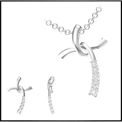 JCD Solid gold pendant jewelry