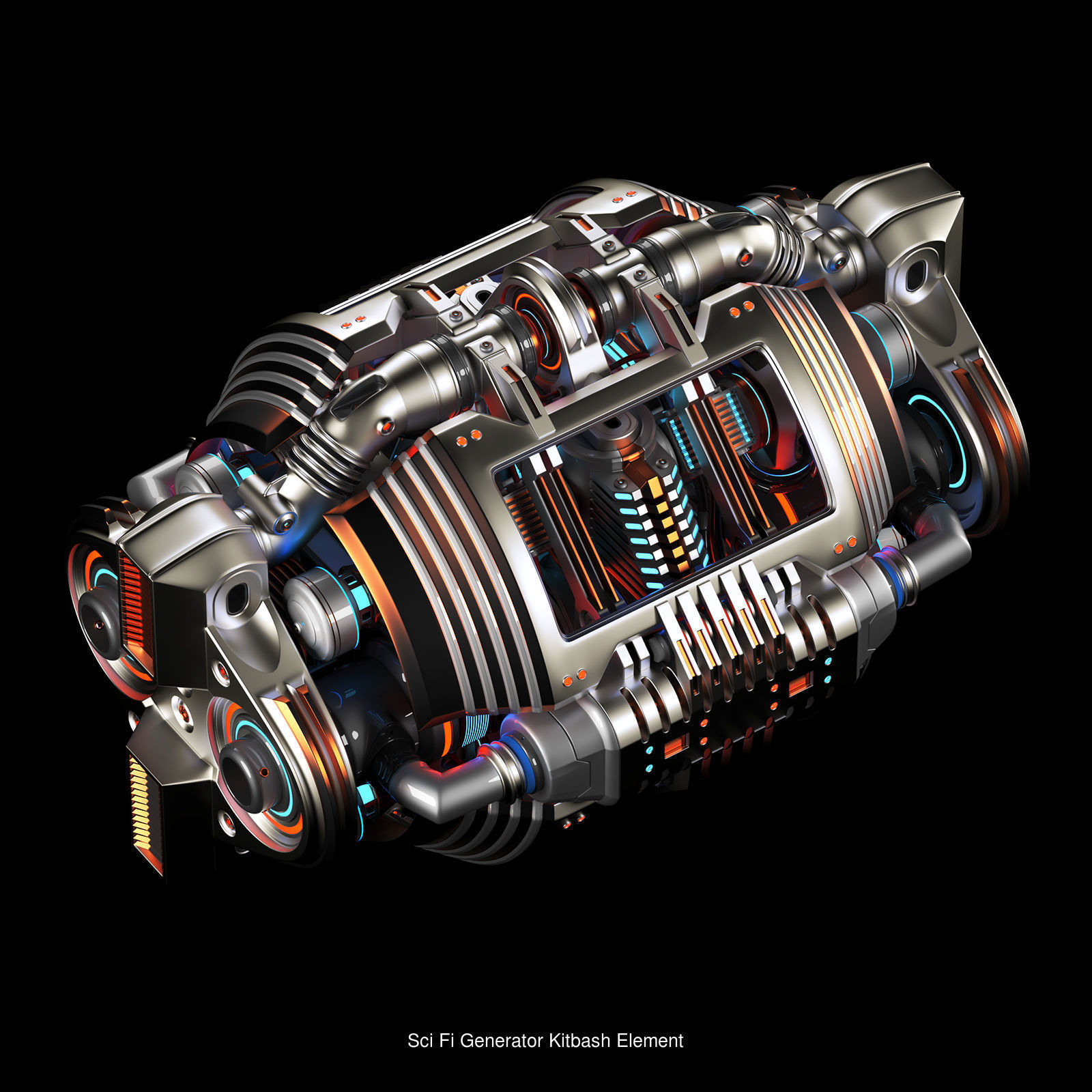 Sci Fi Kitbash 3 Mega Elements Collection _15