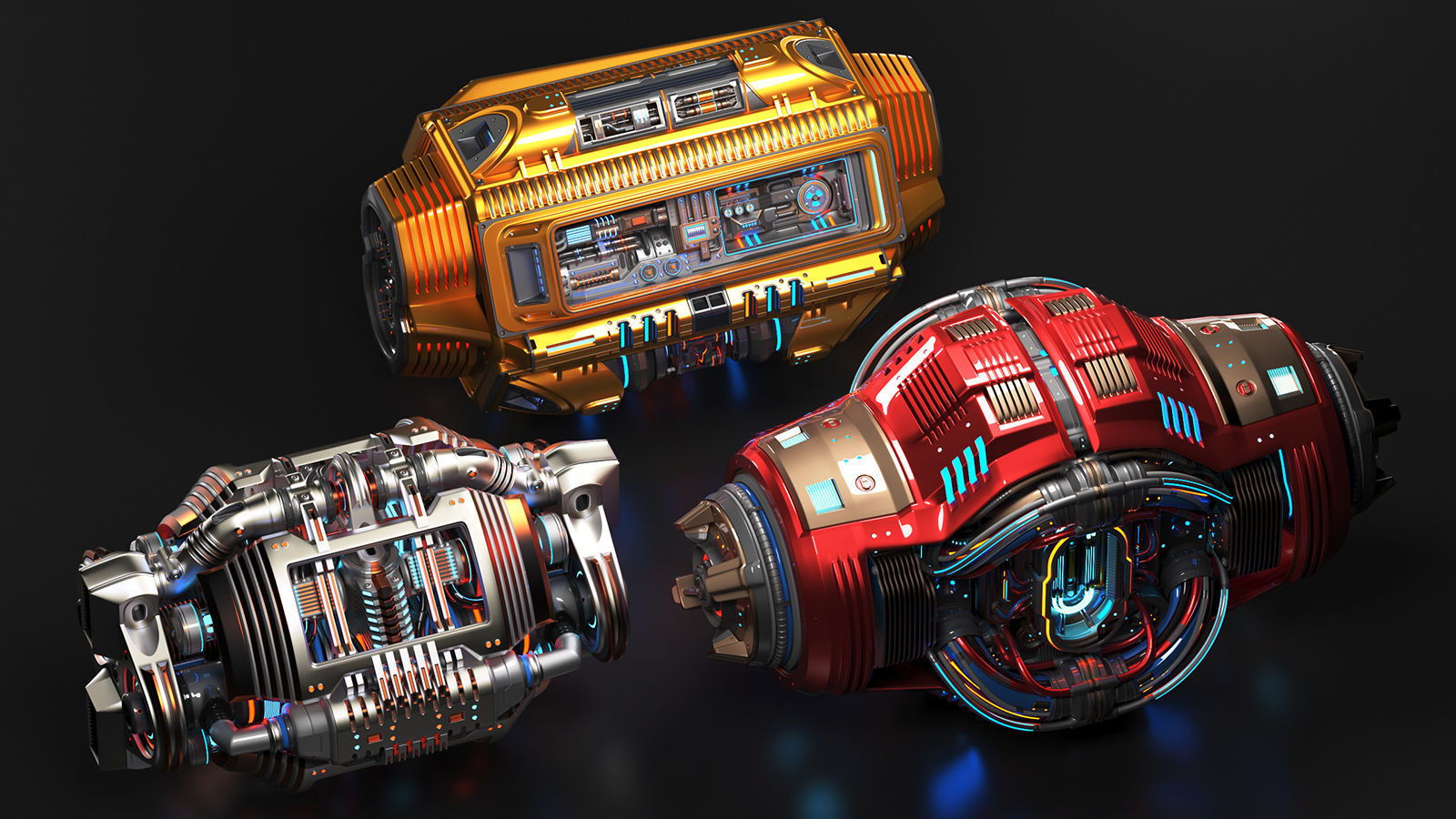 Sci Fi Kitbash 3 Mega Elements Collection _2