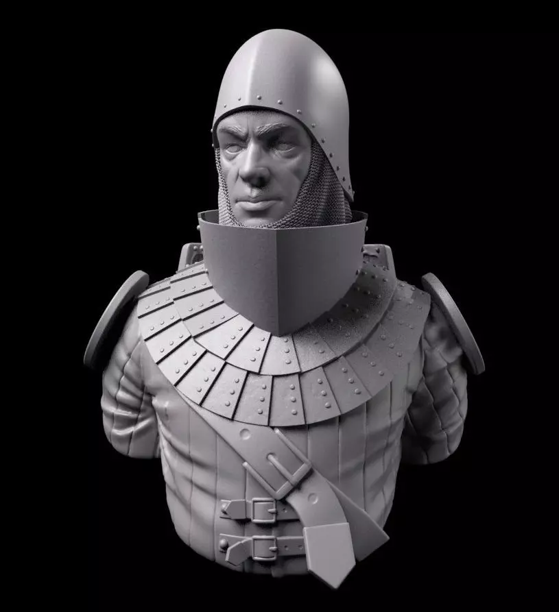 Medieval Bust Free 3D print model