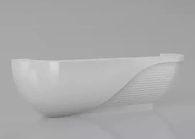 SKETCHUP MODEL OF RECEPTION COUNTER DESIGN
