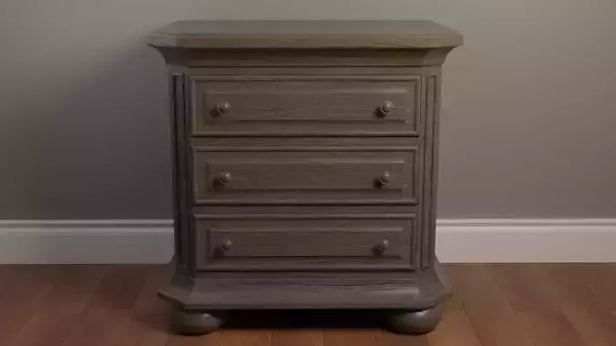 Rough Wood Nightstand