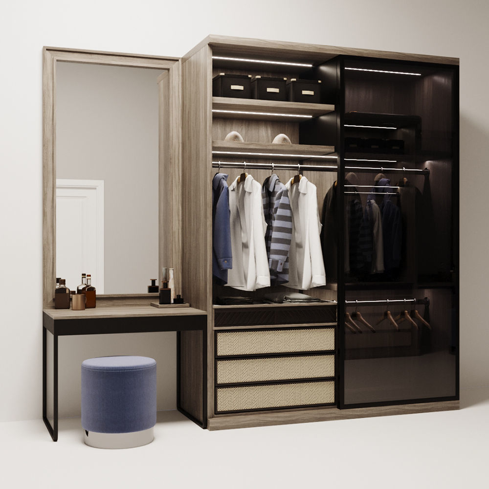 wardrobe dressing room 3D model_1
