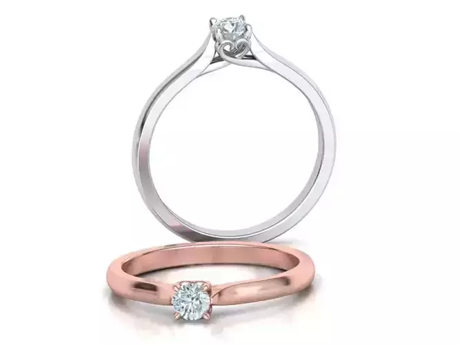 Solitaire Promise Ring 3dmodel 3D print model